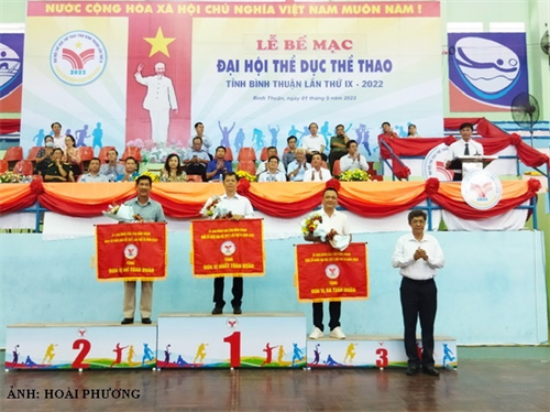 Bế mạc Đại hội Thể dục thể thao tỉnh Bình Thuận năm 2022